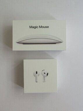 Apple Magic Mouse (White) & Air  Pods EMPTY BOX Only w/ Insert & Manuals